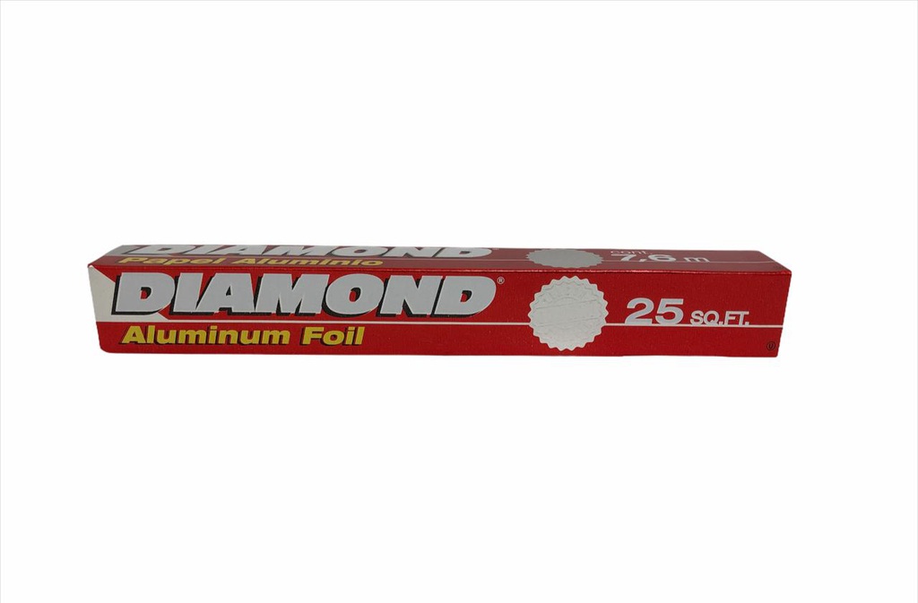 PAPEL ALUMINIO DIAMOND 25PIE2