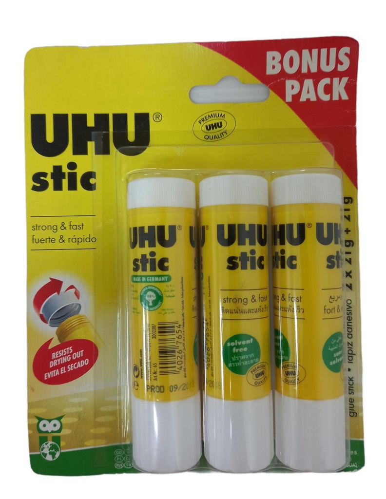 PEGAMENTO UHU 3PACK 21GC/U UH
