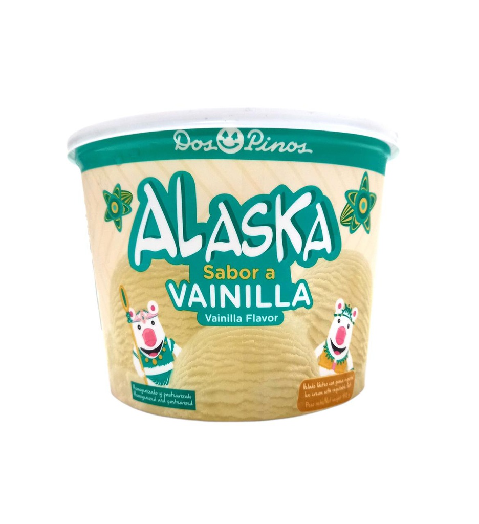 HELADO VAINILLA ALASKA 1/2 GAL