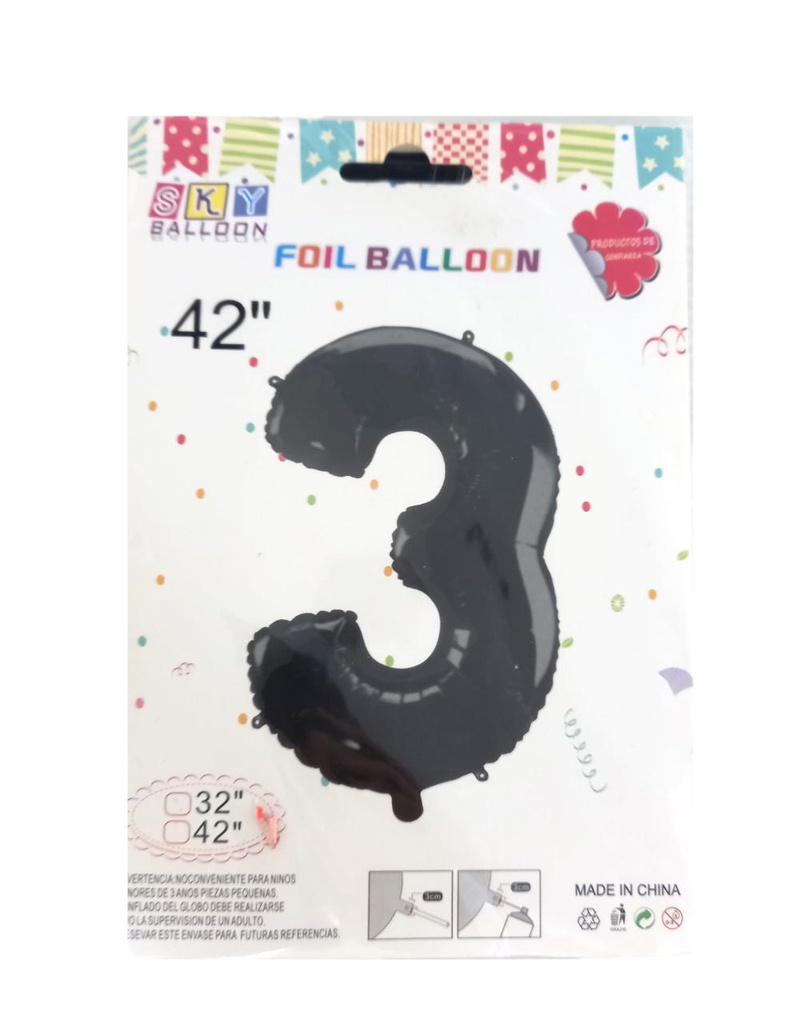 GLOBO DE NUMERO GRANDE 