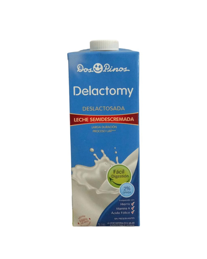 LECHE EN CAJA DOS PINOS DELACTOMY