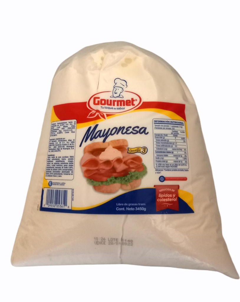 MAYONESA BOLSA GALON GOURMET