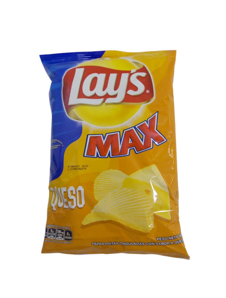 PAPAS LAYS MAX QUESO 85 G 