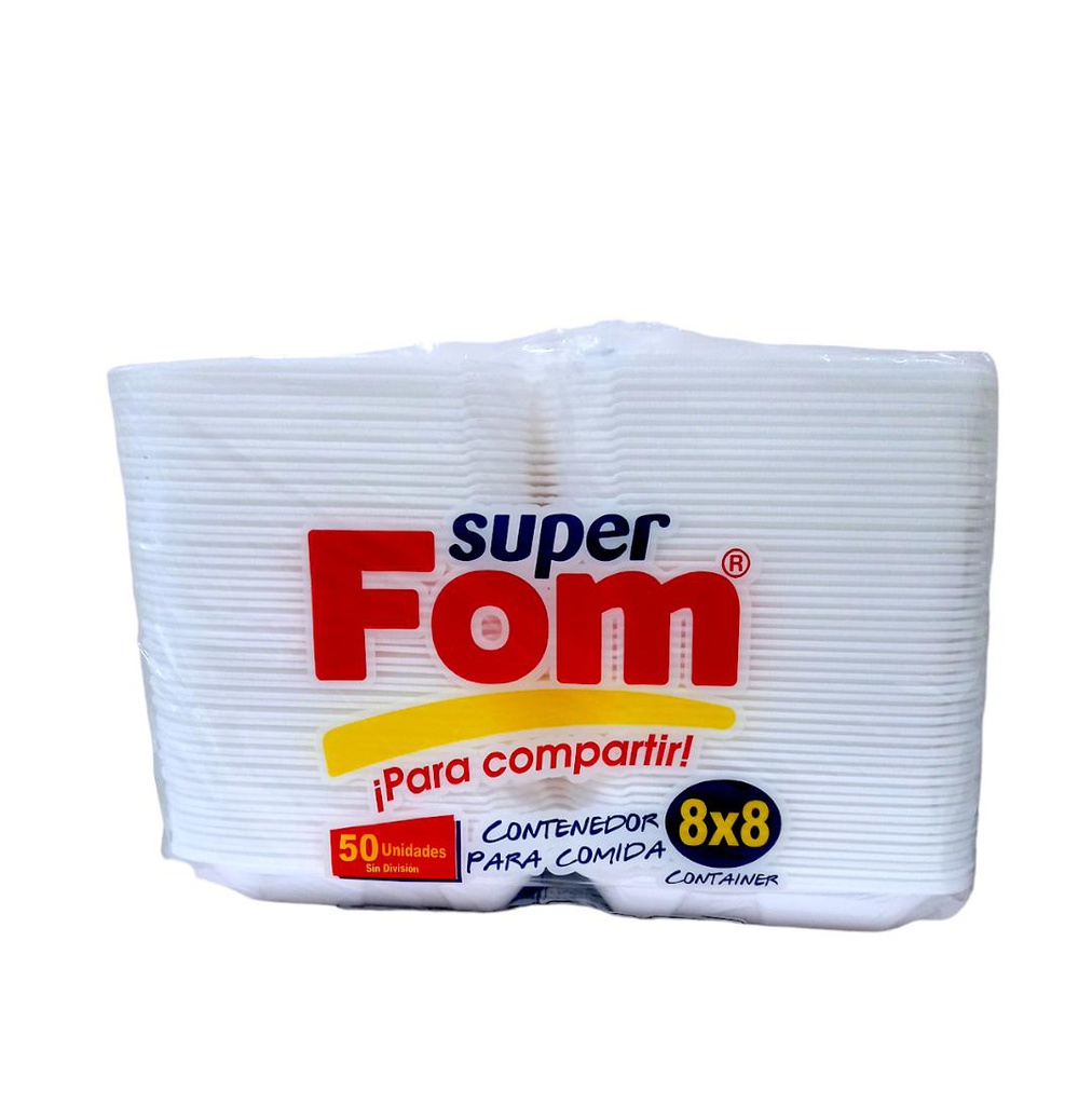 BANDEJA 8X8 CON DIVISION SUPERFOM