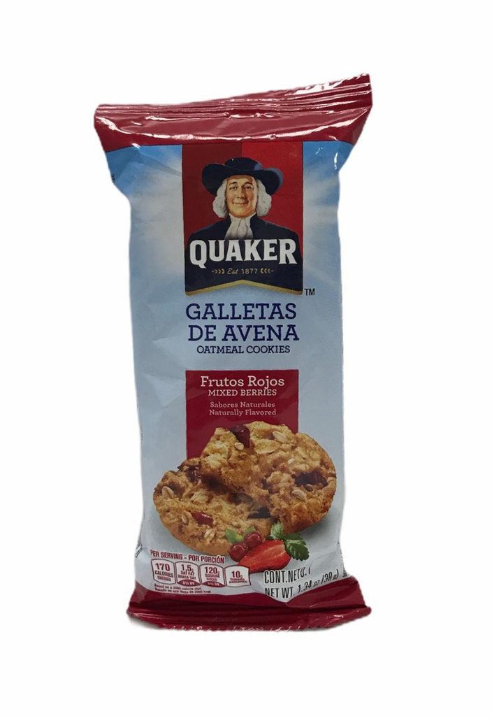 GALLETA QUAKER FRUTOS ROJOS 