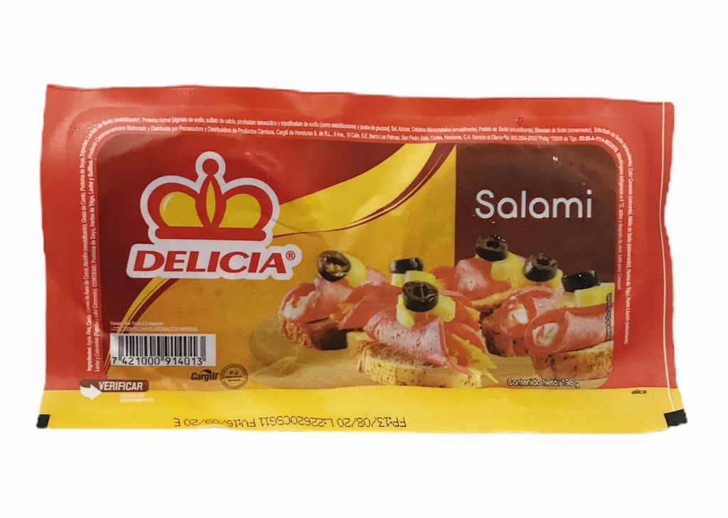 SALAMI DELICIA 198 G 