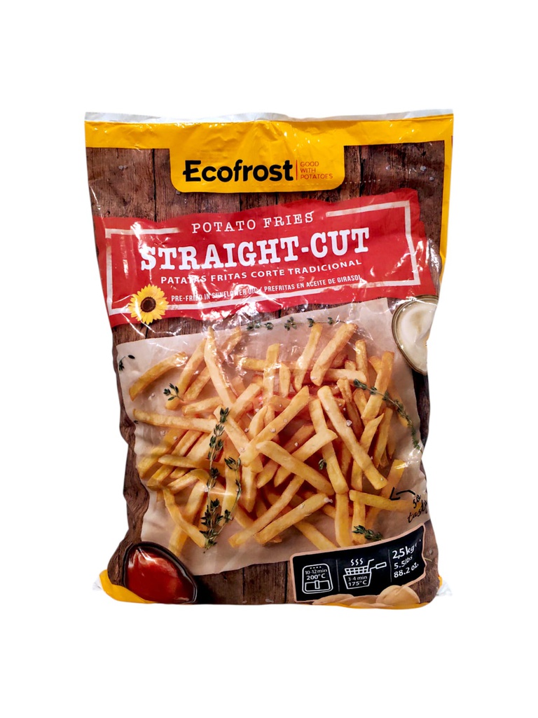 PAPA ECOFROST FRIES 2 5KG