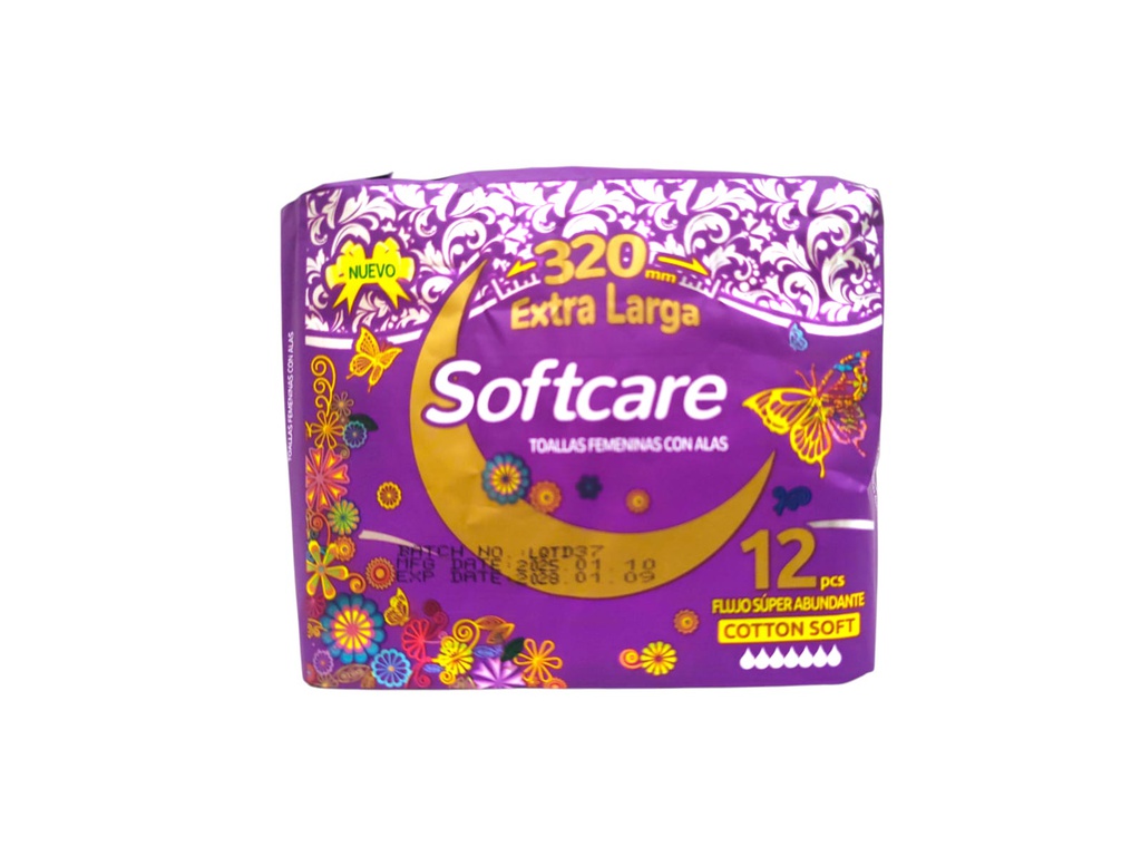 TOALLA SANITARIA B/N CON ALA 
