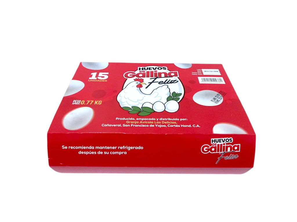 HUEVO GALLINA FELIZ BLAN 15 UN
