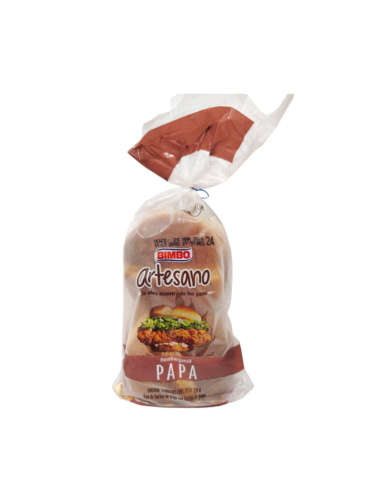 PAN HAMBURGUESA ARTESANO 350G
