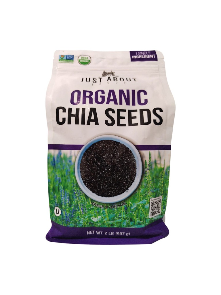 CHIA ORGANICA JUST ABOUT 2LB