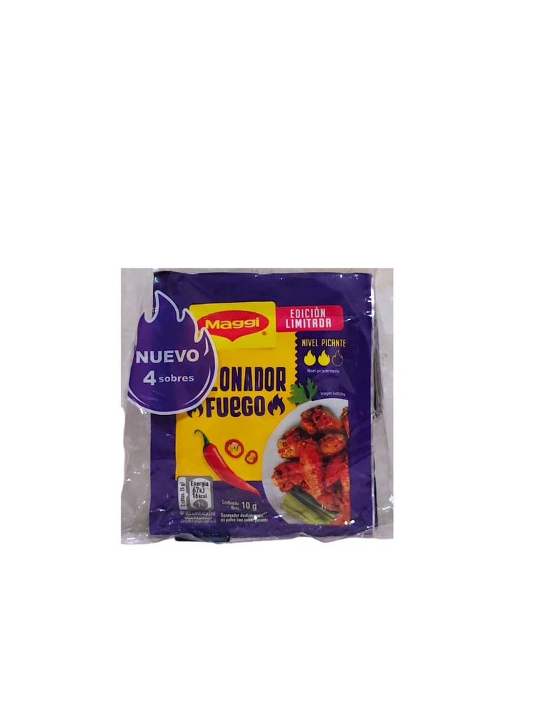 SAZONADOR FUEGO MAGGI 4X10G