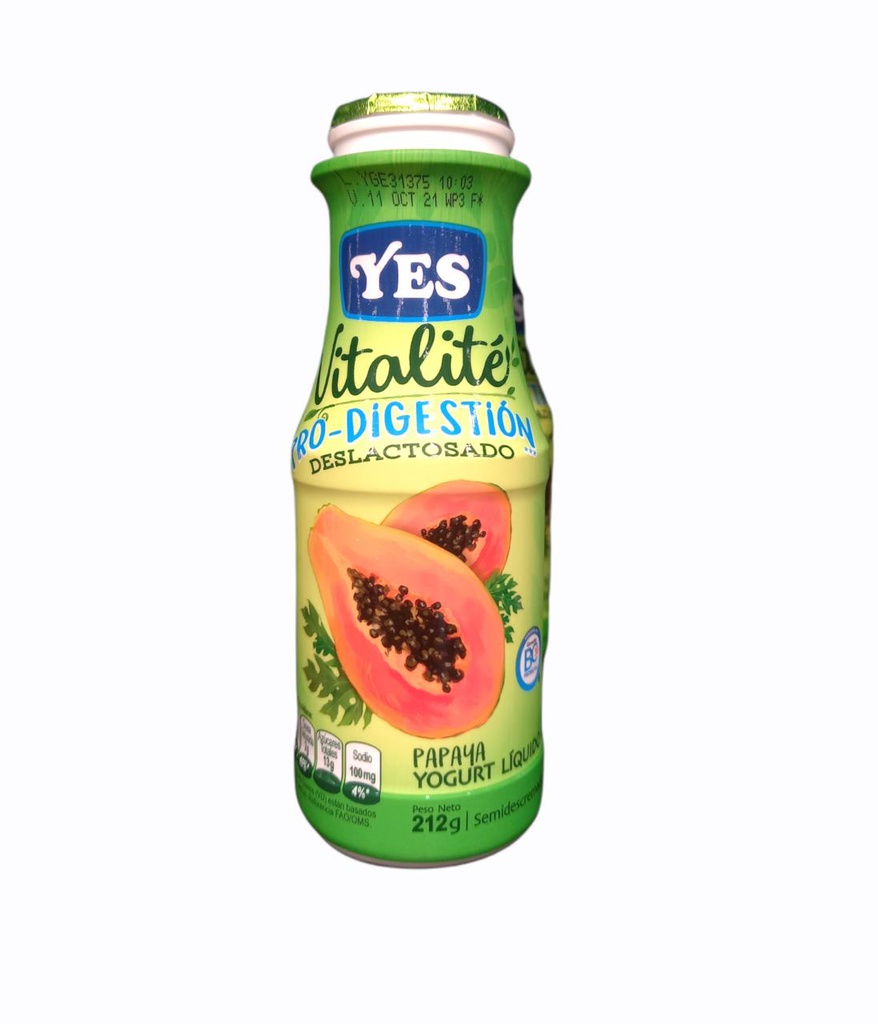 YOGURT YES VITALIFE PAPAYA 212