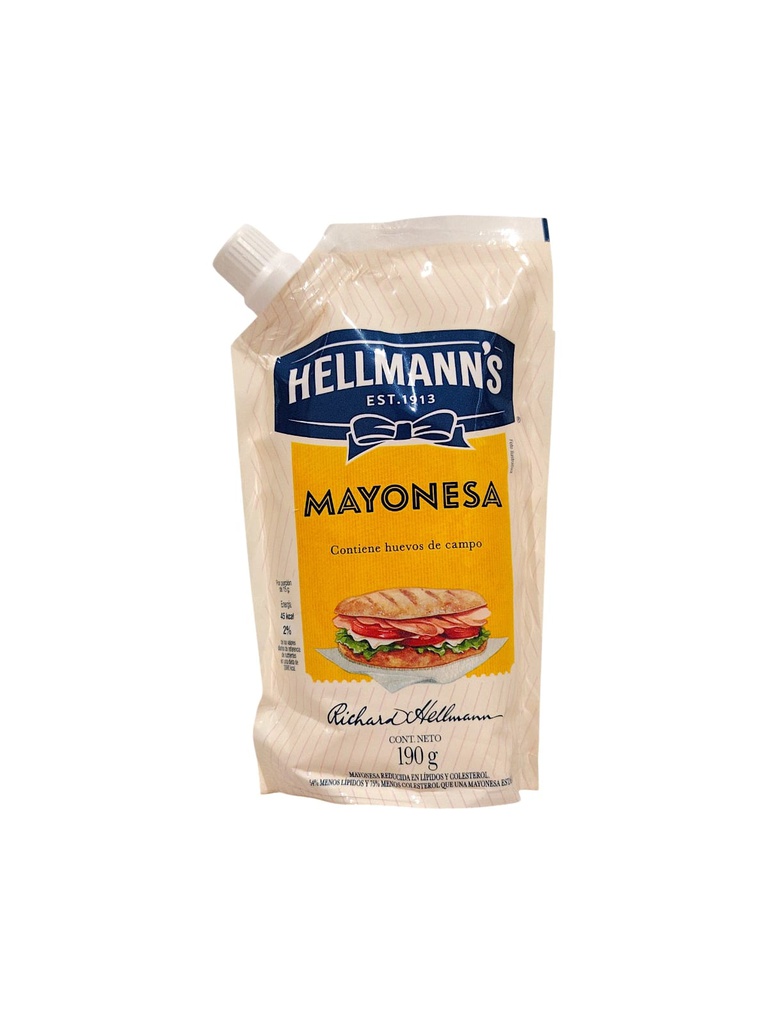 MAYONESA HELLMANNS 190GR 