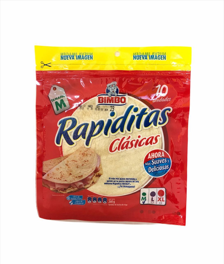 TORTILLA DE HARINA BIMBO 250 G