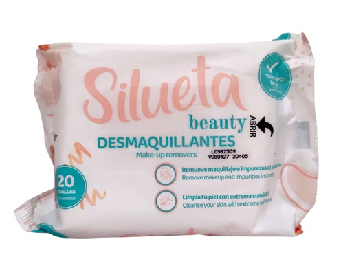 [7406233000153] TOALLITAS DESMAQUILLADORA SILU