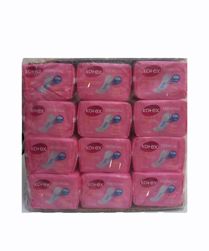 [7441008164326_2] FARDO DE 12 TOALLA KOTEX ESENC S/A NORMAL