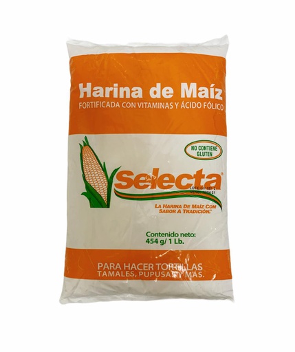 [752290060102] SELECTA 1 LB HARINA DE MAIZ