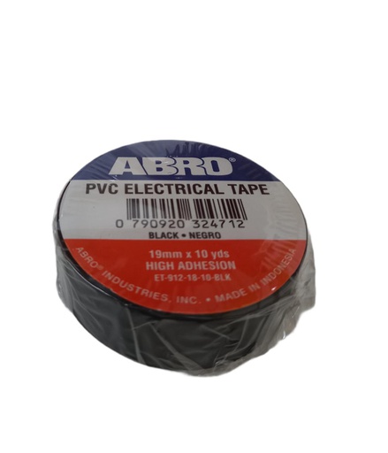 [0790920324712] TAPE ELEC 3/4X30 10YD NEGRO