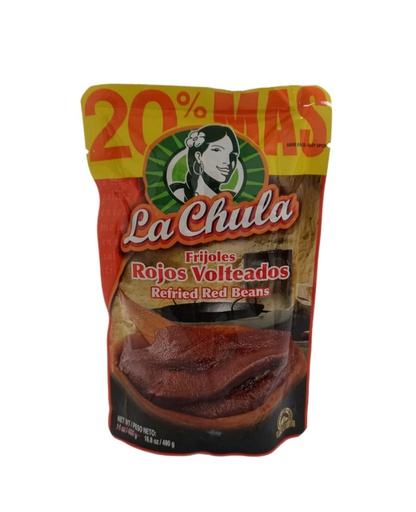 [7410030501393] FRIJOLES ROJOS VOLTEADOS LA CHULA  14 OZ