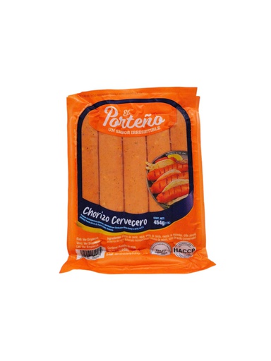 [7424160000039] CHORIZO CERVECERO PORTEÑO LB