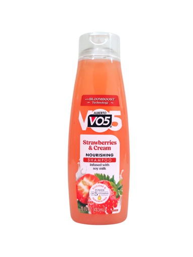 [816559013022] SHAMPOO VO5 CREMA Y FRESAS 12 