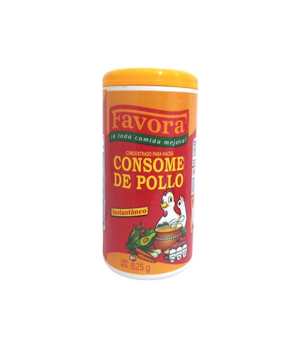 [759094020370] CONSOME DE POLLO FAVORA 625 G