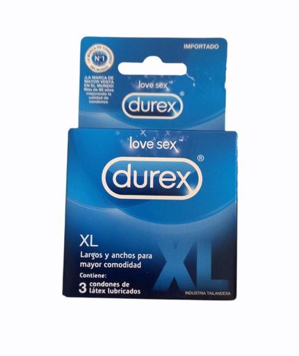 [7501159730440] CONDONES DUREX XL LARGOS Y ANC