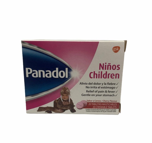 [7451079001987] PANADOL PARA NINOS 20 TAB