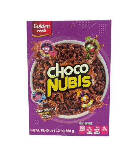[7502233114552] CHOCO NUBIS 550G GOLDEN 