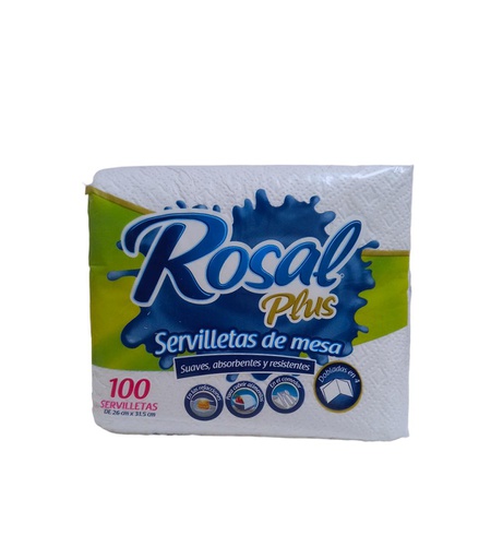 [766324304391] SERVILLETA ROSAL  BLANCA 100U