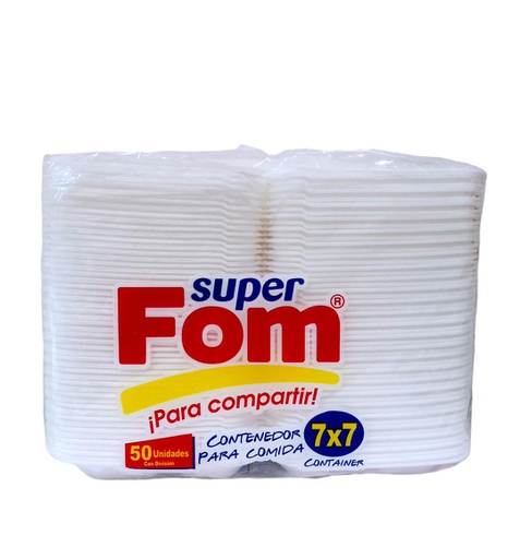 [7423382503137] BANDEJA SUPERFOM 7X7 C/DIV  D 