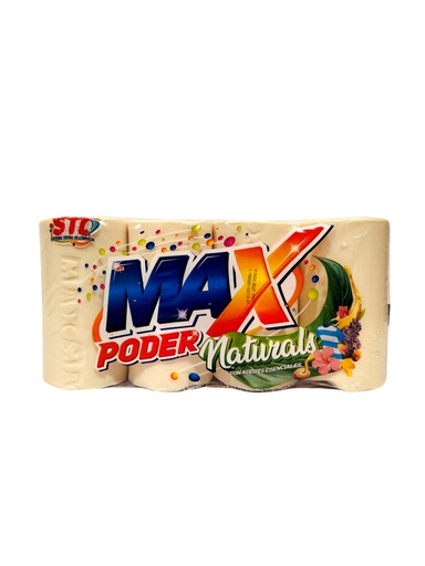 [7421001656073] JABON MAX PODER 4PACK NATURALS