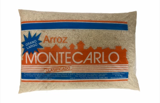 [7038705767129] ARROZ MONTECARLO BLANCO 8.75KG