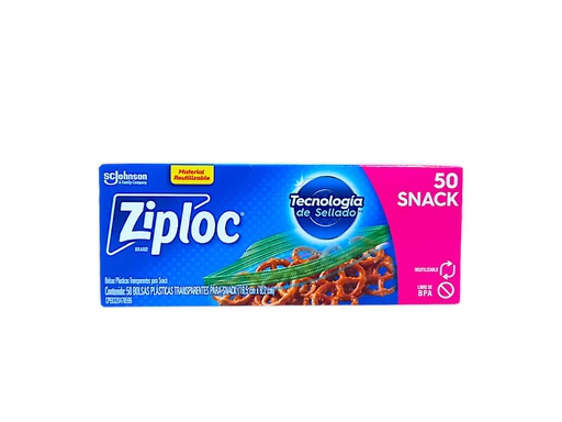 [7501032908720] ZIPLOC SNACK ABRE FACIL 50 BOL