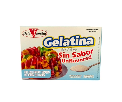 [7411002502028] GELATINA SIN SABOR UNFLAVORED 