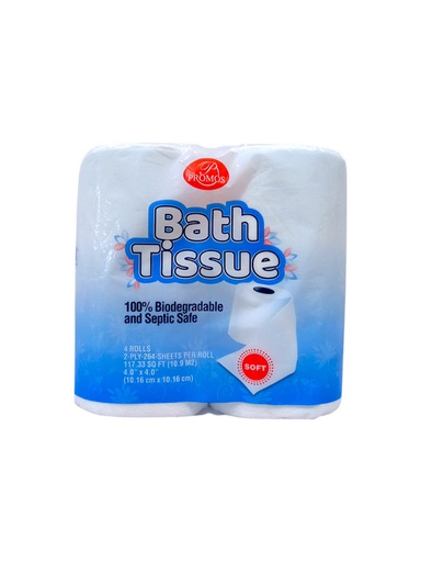 [658342006459] PAPEL TISSUE BATH 4 ROLLOS 