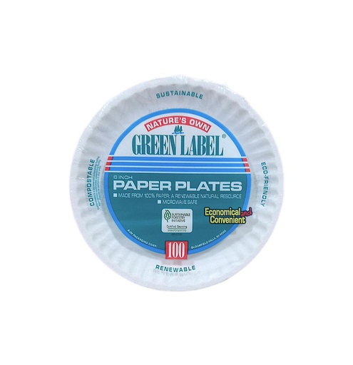 [018026101007] PLATO DE CARTON #6 UNICUP 100U