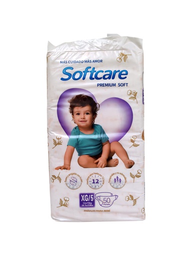 [6954574902809] PAÑAL SOFTCARE XG5 50 PAÑALES