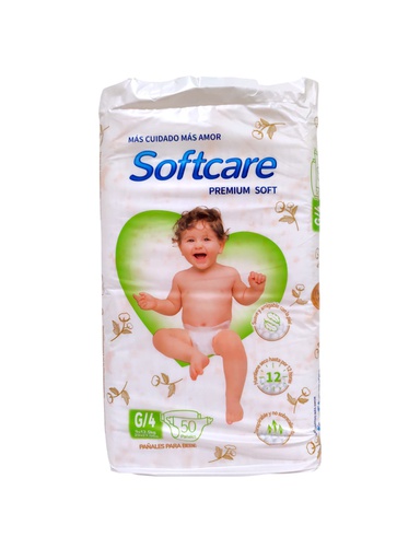 [6954574902816] PAÑAL SOFTCARE G4 50 PAÑALES