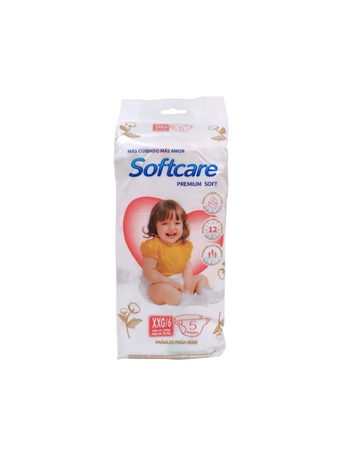 [6954574902847] PAÑAL SOFTCARE TALLA XXG VIAJE