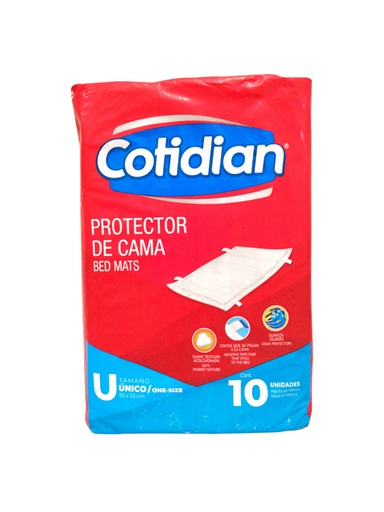 [7502247334137] PROTECTOR DE CAMA COTIDIAN 10U