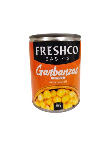 [7424653200045] GARBANZOS ENTEROS FRESHCO 240G