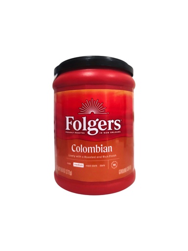 [025500304328] CAFE FOLGERS COLOMBIAN 9 6 OZ