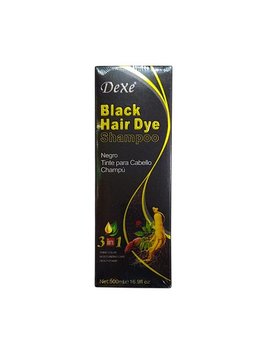 [0799439313576] SHAMP BLAC HAIR DYE 3EN1 500ML