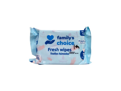 [7406233562323] TOALLITA FAMILYS CHOICE 15UND
