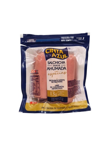 [7421000954521] SALCHICHA SABOR AHUMADA 454G