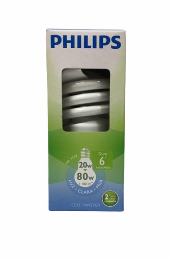 [8718696436448] BOMBILLO PHILIPS 20 W ECO TWIS