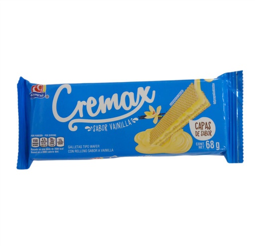 [7501000644261] CREMAX DE NIEVES VAINILLA 68GR