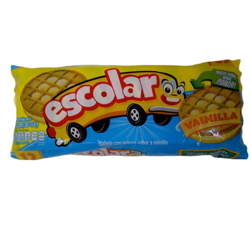 [753079004041] GALLETA ESCOLAR VAINILLA GAMA 